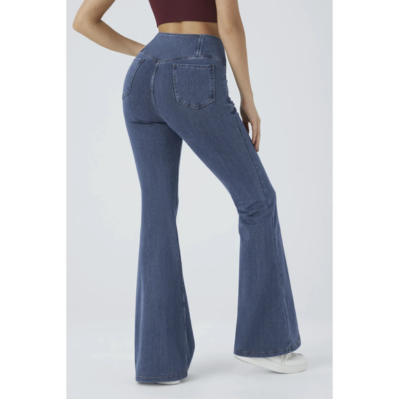 HALARA Denim - NWT Halara Flex High Waisted Crossover Pocket Washed Casual Jeans XL Petite